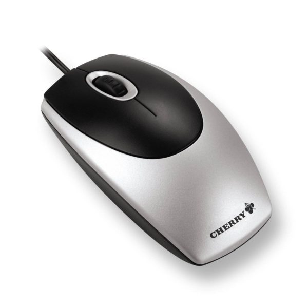 Cherry M5410 Optical Wheel Mouse Corded USB Bl/Sil CHM5410-UK-0