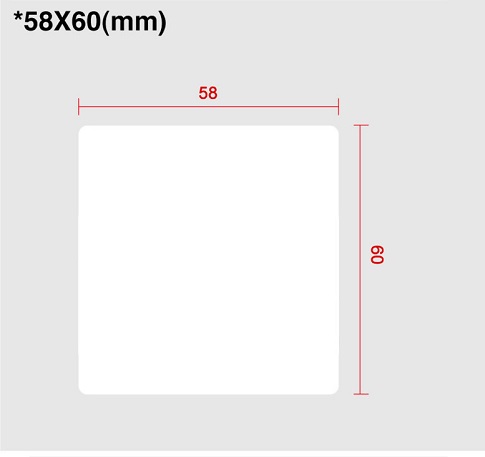 CAS Thermal Label Rolls- LS-5860 Plain