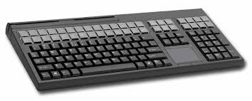 Cherry LPOS 71411 QWERTY Keyb /w MSR TchP USB Blk CHG86-71411LAEB-U