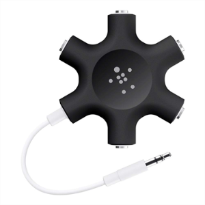 Belkin Rockstar Mult Headphone Splitter Blk