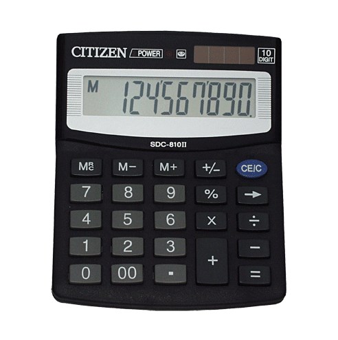 Citizen SDC-810Bii 10 digit Desktop Calculator