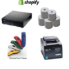 Shopify Bundle of Star TSP654II Thermal Printer, Bluetooth Scanner, Cash Drawer & Paper Rolls