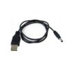 Socket Charge Cable USB A Male To DC Plug 1.5M