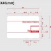 Cas LS-5840 Label Rolls 58 x 40mm (30 Rolls Per Box)-0