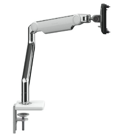 Humanscale Monitor Arm M2.1 Single Clamp White 1/Pack