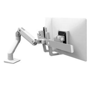 Ergotron HX Desk Dual Monitor Arm White-0